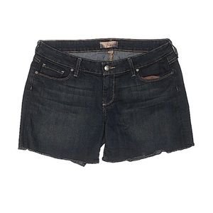 Paige dark wash jean shorts